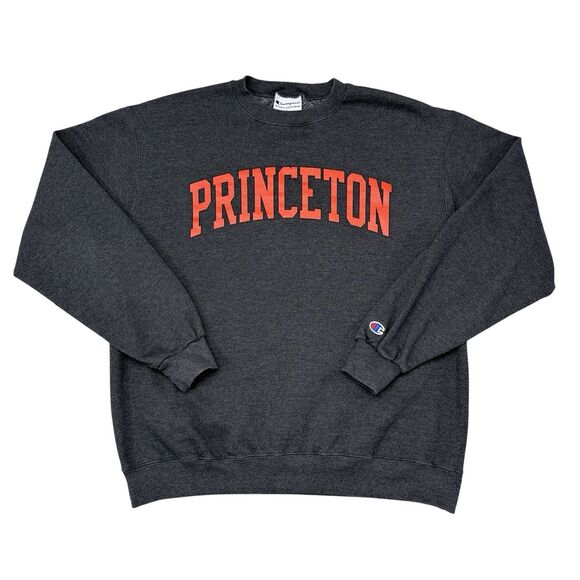 Princeton‎ Sweatshirt Size Large Champion Crewneck Pullover Tigers University - Picture 1 of 8